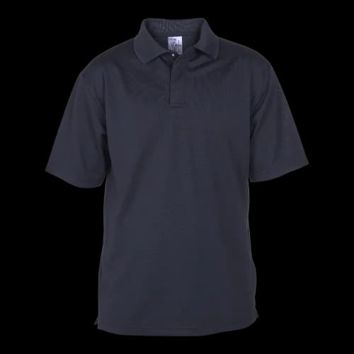 Flame Retardant and Anti-Static Polo Shirt, short sleeve, in navy